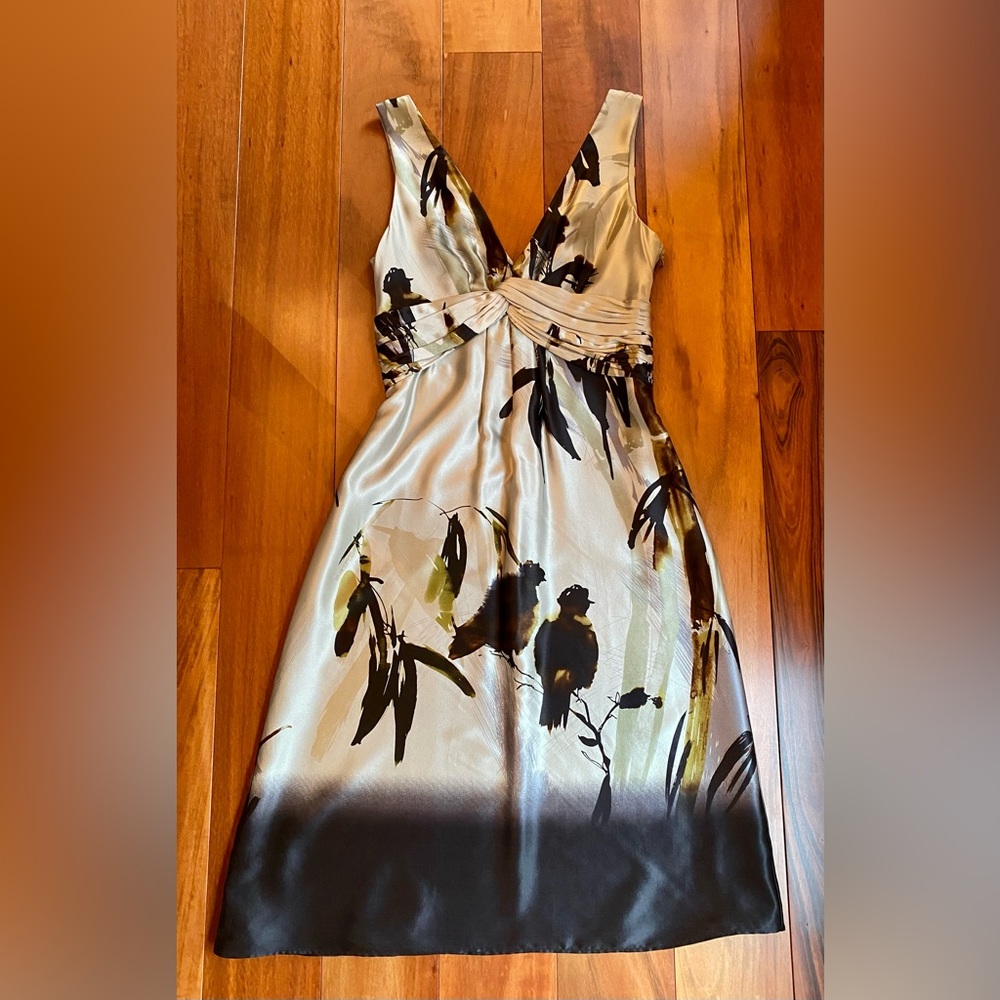 Ted Baker Bamboo Print V-Neck Dress